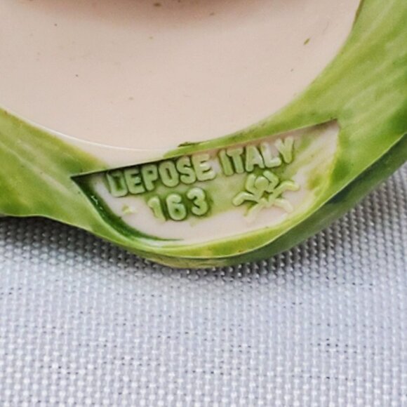 VTG Fontanini Plastic Depose Italy Angel #163 Green Figurine Playing Violin - Picture 3 of 8